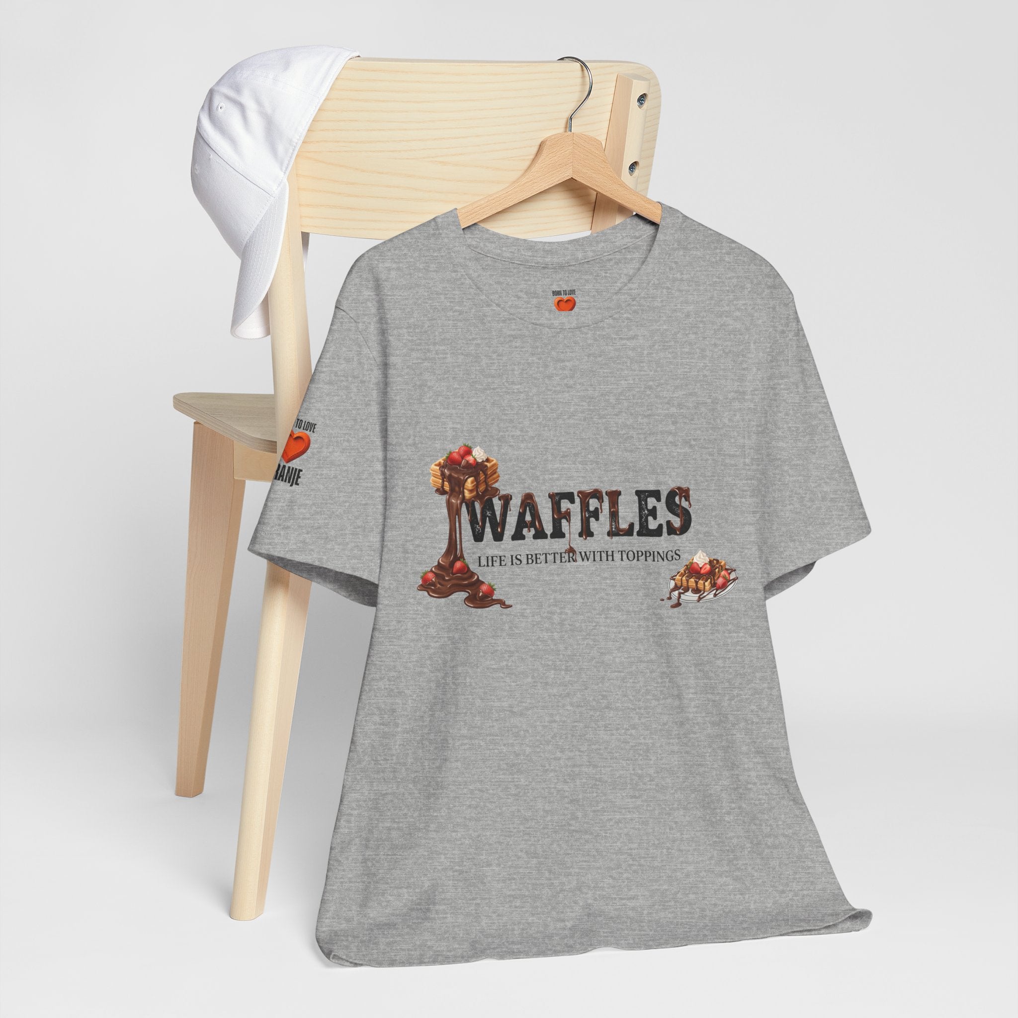 Waffles Shirt | Life Is Better With Toppings Foodie T-shirt Printify