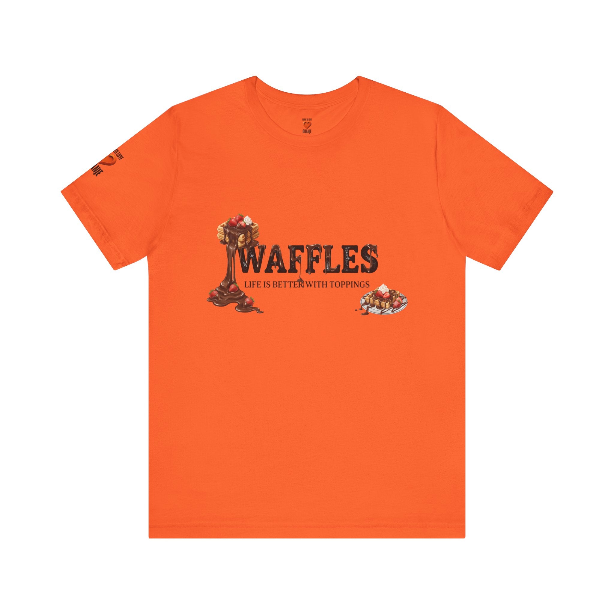 Waffles Shirt | Life Is Better With Toppings Foodie T-shirt Printify