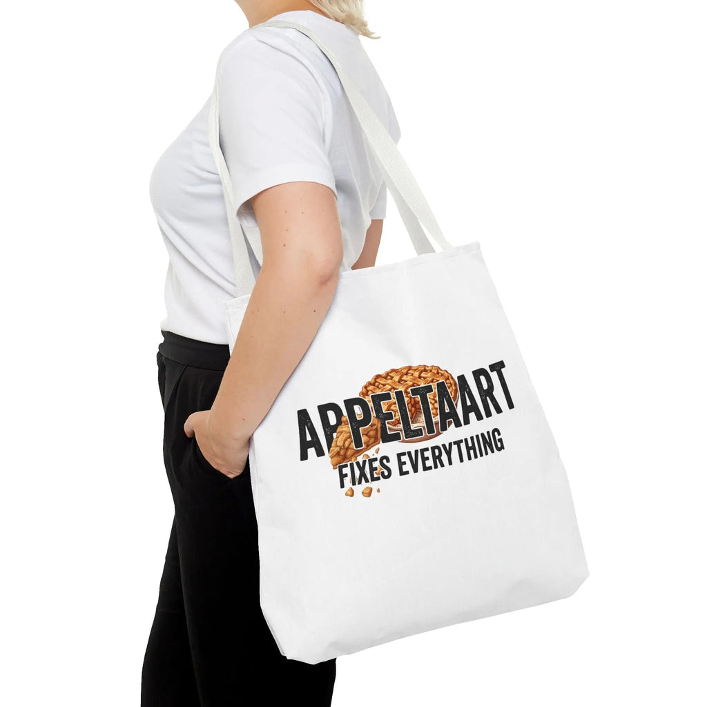 Cadeau voor Bakliefhebber – Tote Bag – Appeltaart Fixes Everything Printify