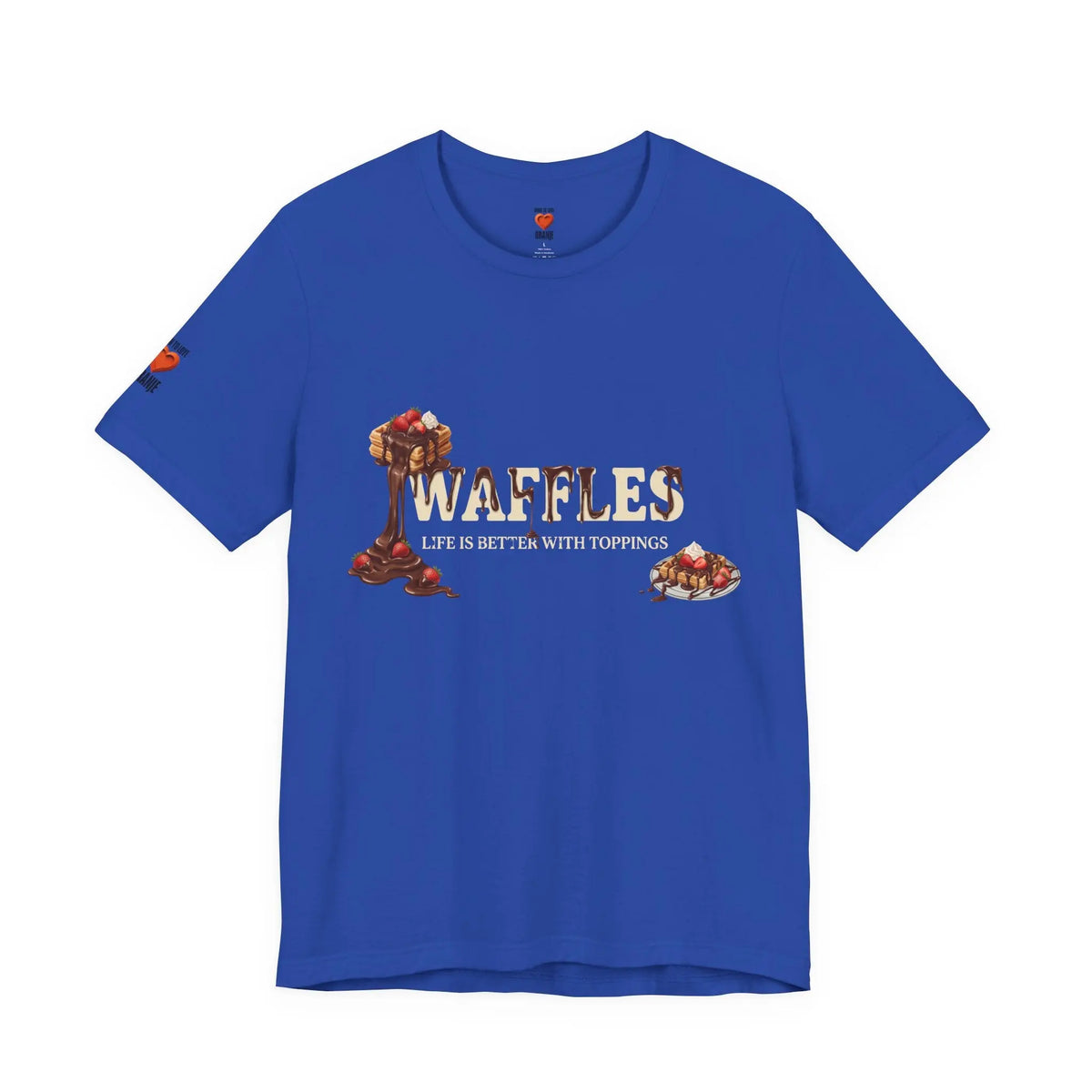 Waffles Shirt | Life Is Better With Toppings Foodie T-shirt Printify