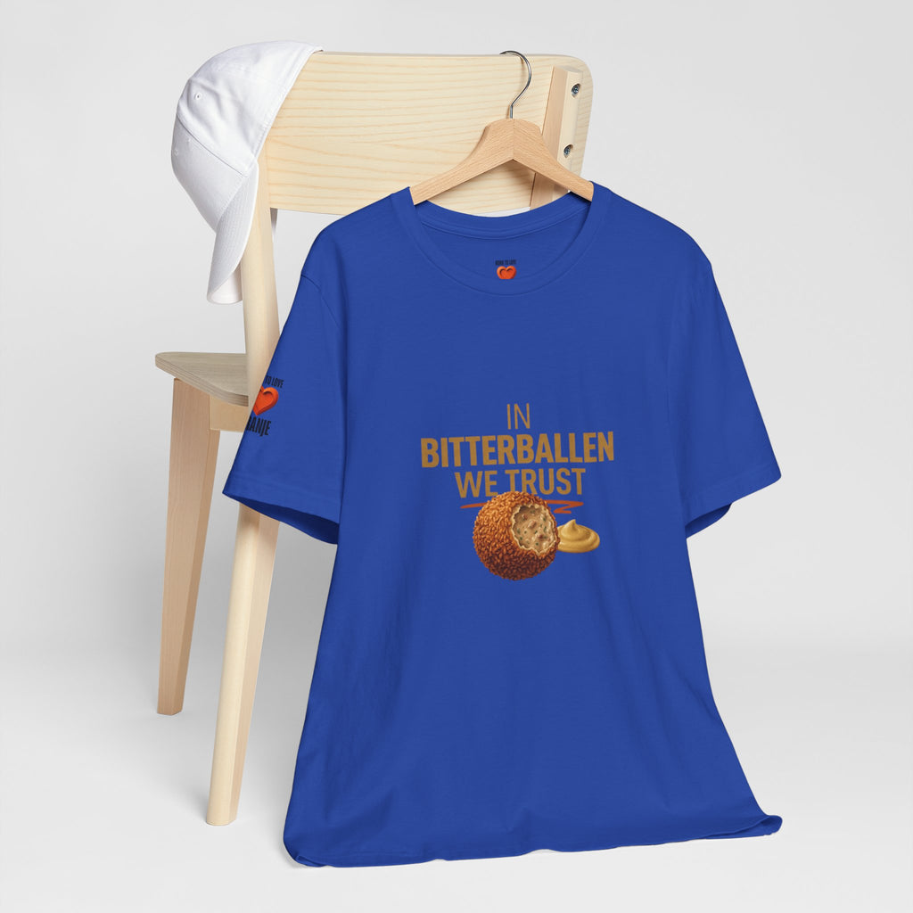 In Bitterballen We Trust Shirt, Funny Dutch Food Tee, Netherlands Snack Gift, Dutch Humor T-Shirt, Bitterballen Expat Gift, Holland