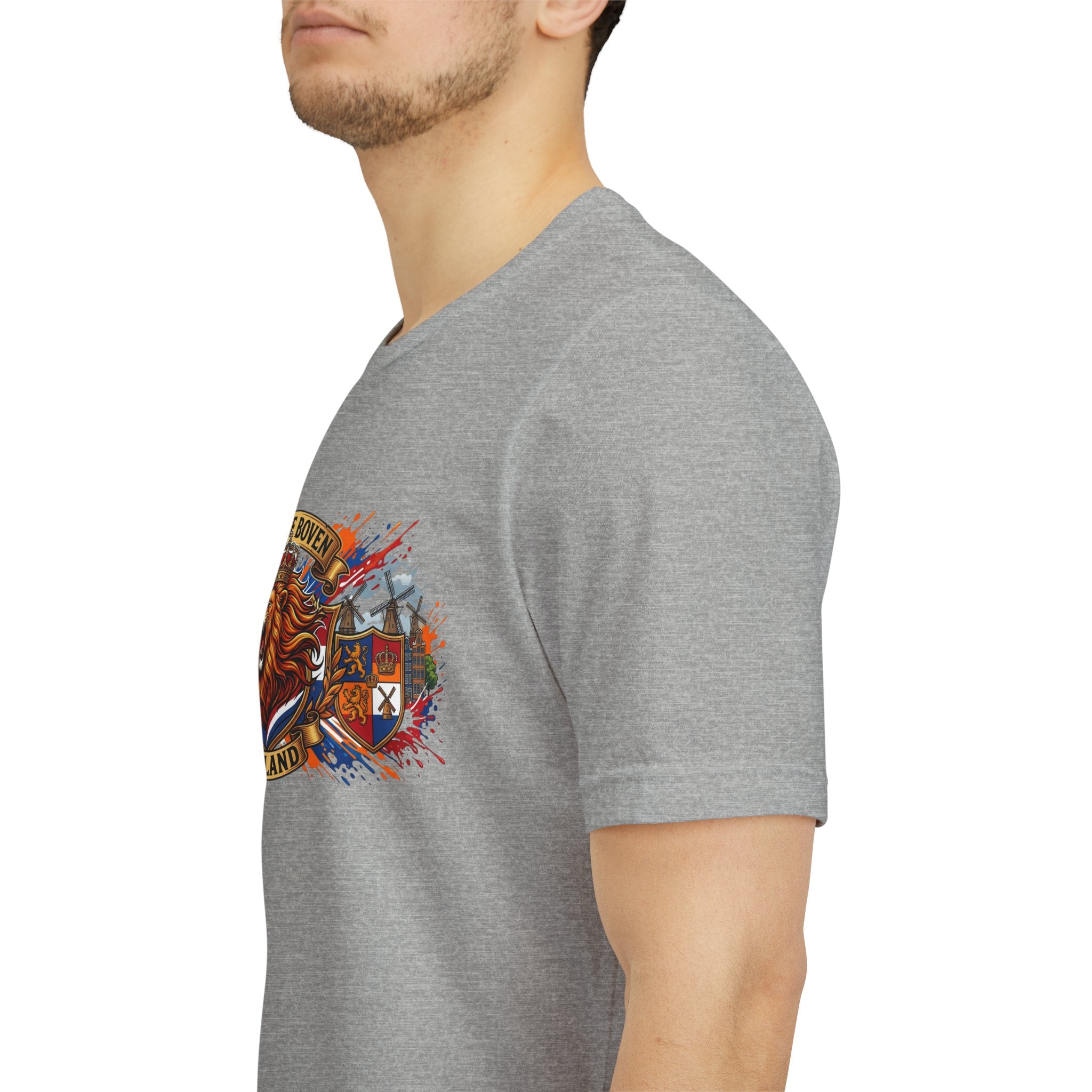 Oranje Boven Holland Shirt, Nederlandse Leeuw Voetbal T-Shirt, Oranje Supporter Tshirt, Nederland Fan Cadeau, Voetbal Heren Dames