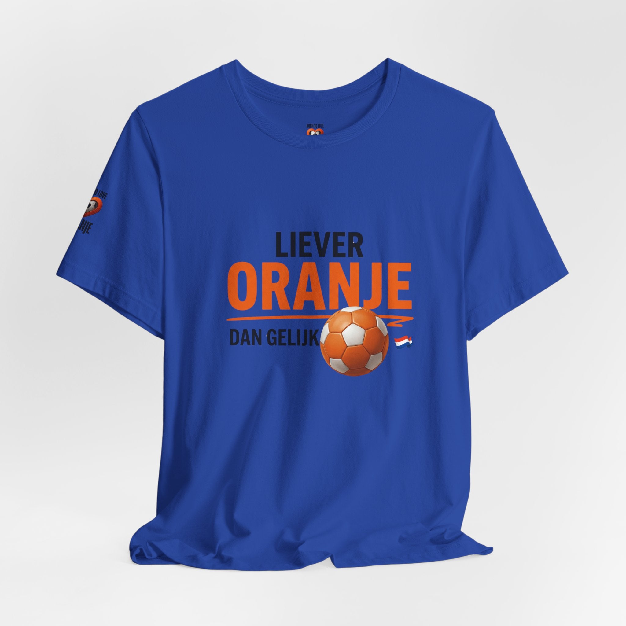 Oranje Voetbal Shirt, Liever Oranje Dan Gelijk, Grappig Nederland Tshirt, Oranje Supporter Limited Edition, Voetbal Cadeau Heren