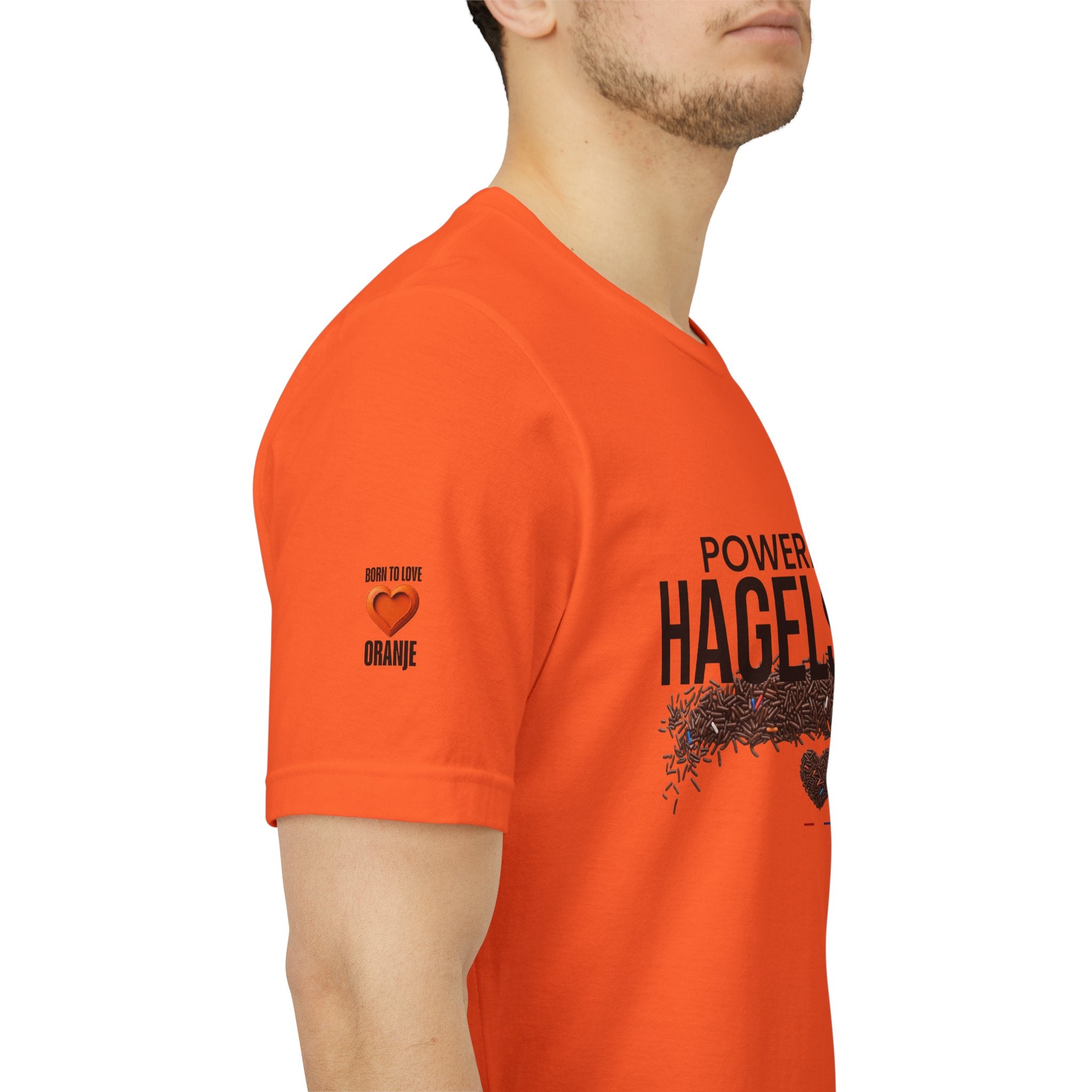 Powered By Hagelslag Shirt, Funny Dutch Expat Gift, Netherlands Chocolate Sprinkles Tee, Holland Food Humor T-Shirt, Dutch Gift