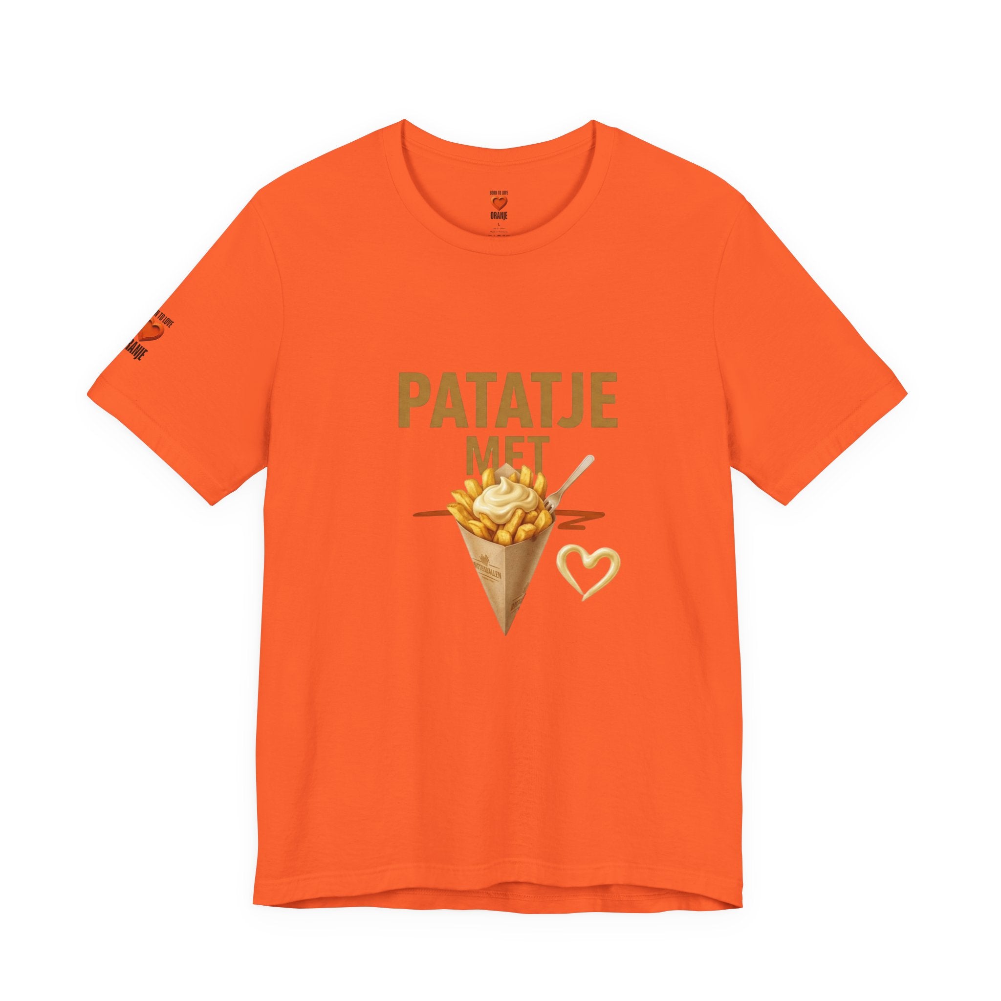 Patatje Met Shirt, Funny Dutch Food Tee, Dutch Fries Snack Gift, Netherlands Humor T-Shirt, Frietje Met Mayo, Holland Expat Gift