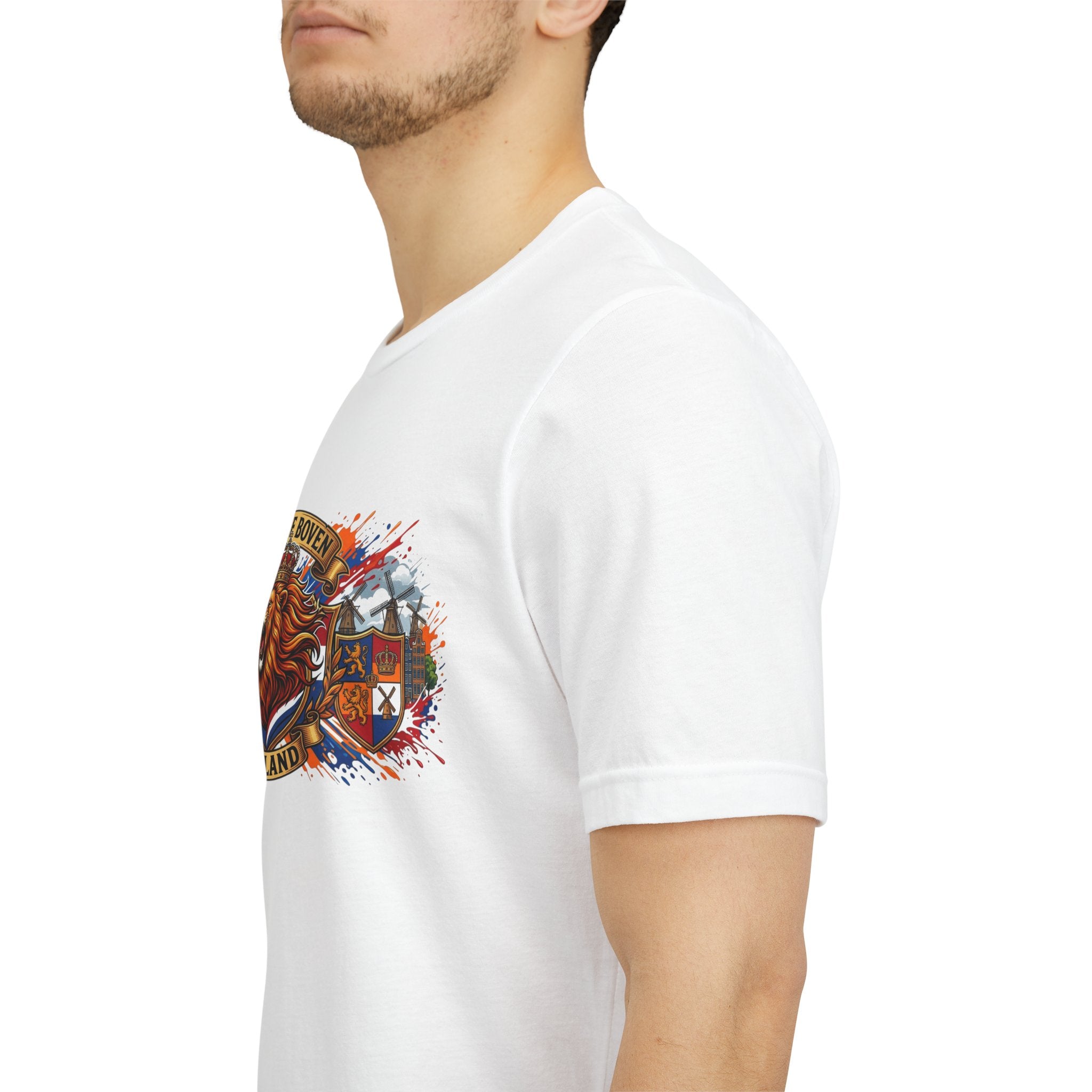 Oranje Boven Holland Shirt, Nederlandse Leeuw Voetbal T-Shirt, Oranje Supporter Tshirt, Nederland Fan Cadeau, Voetbal Heren Dames