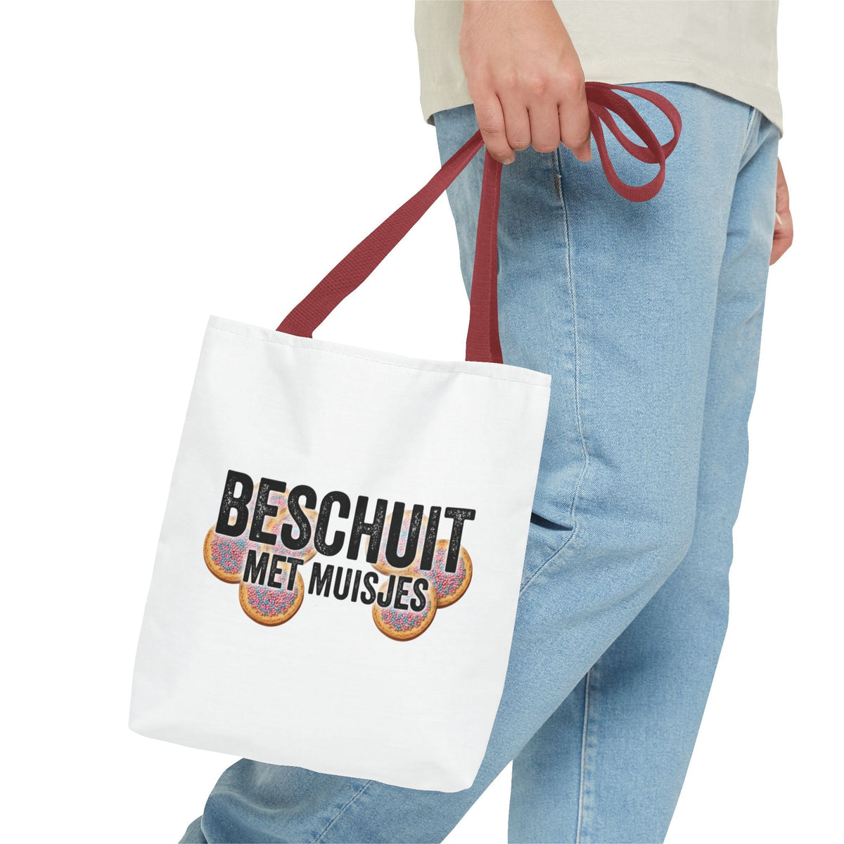 Babyshower shopper Nederland – Tote Bag Beschuit met Muisjes Printify
