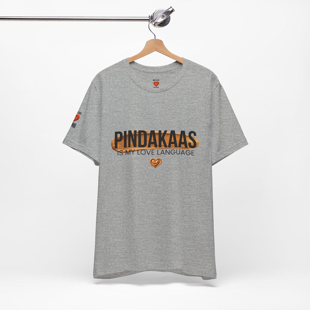 Pindakaas Is My Love Language Shirt, Funny Dutch Expat Gift, Netherlands Peanut Butter Tee, Holland Food Humor T-Shirt, Dutch Gift