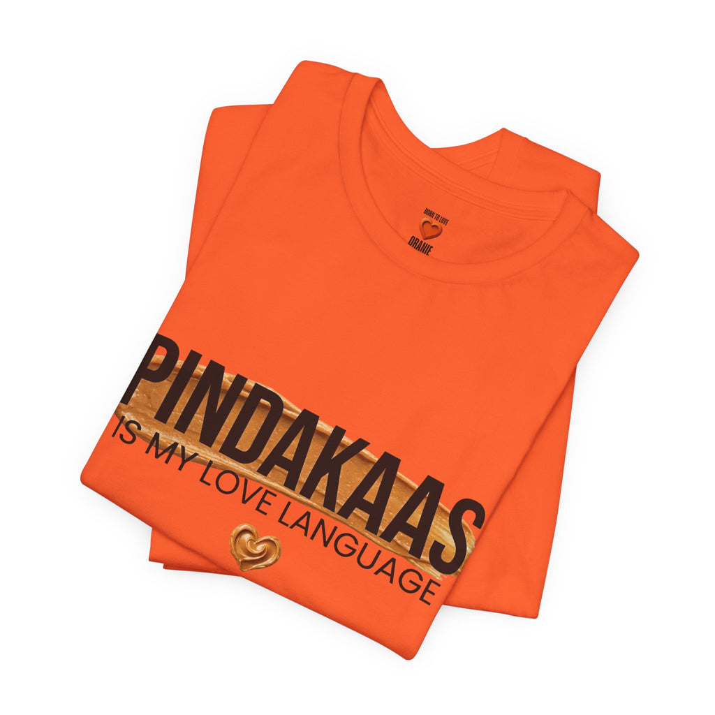 Pindakaas Is My Love Language Shirt, Funny Dutch Expat Gift, Netherlands Peanut Butter Tee, Holland Food Humor T-Shirt, Dutch Gift