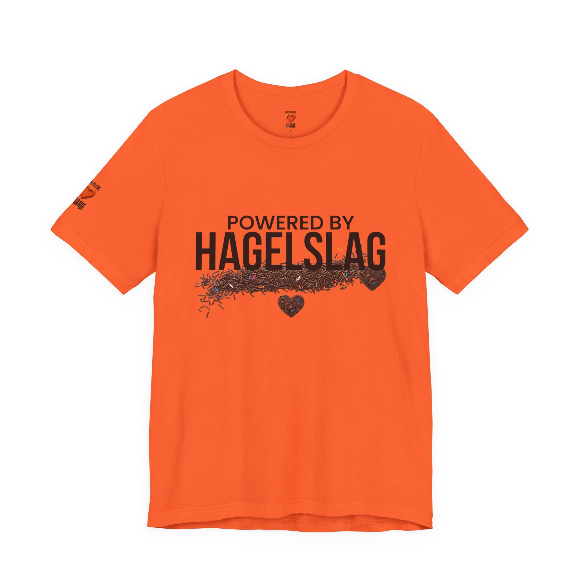 Powered By Hagelslag | expat cadeau shirt Printify