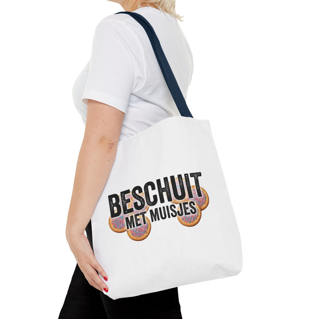Babyshower shopper Nederland – Tote Bag Beschuit met Muisjes Printify