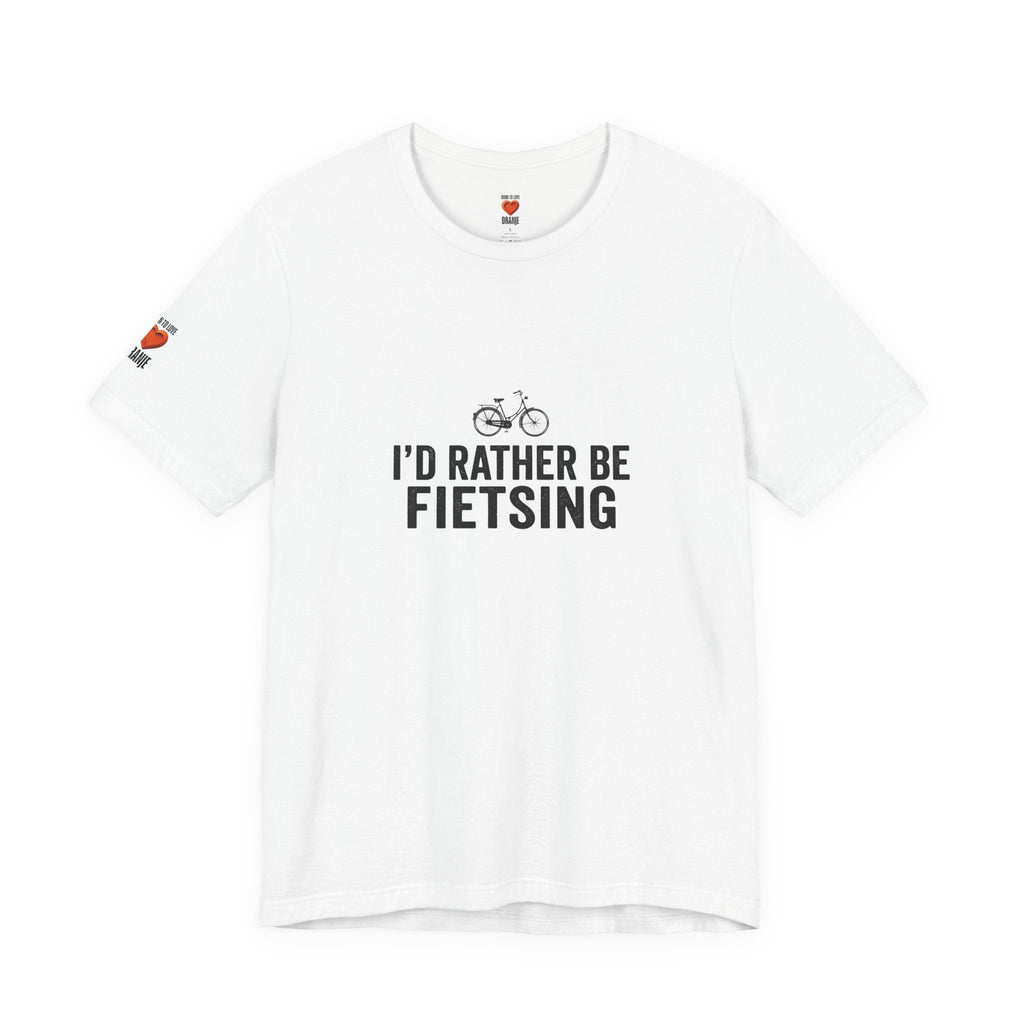 I'd Rather Be Fietsing Shirt | Typisch Nederlands Fiets T-shirt | expat cadeau shirt Printify