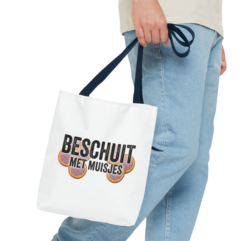Babyshower shopper Nederland – Tote Bag Beschuit met Muisjes Printify