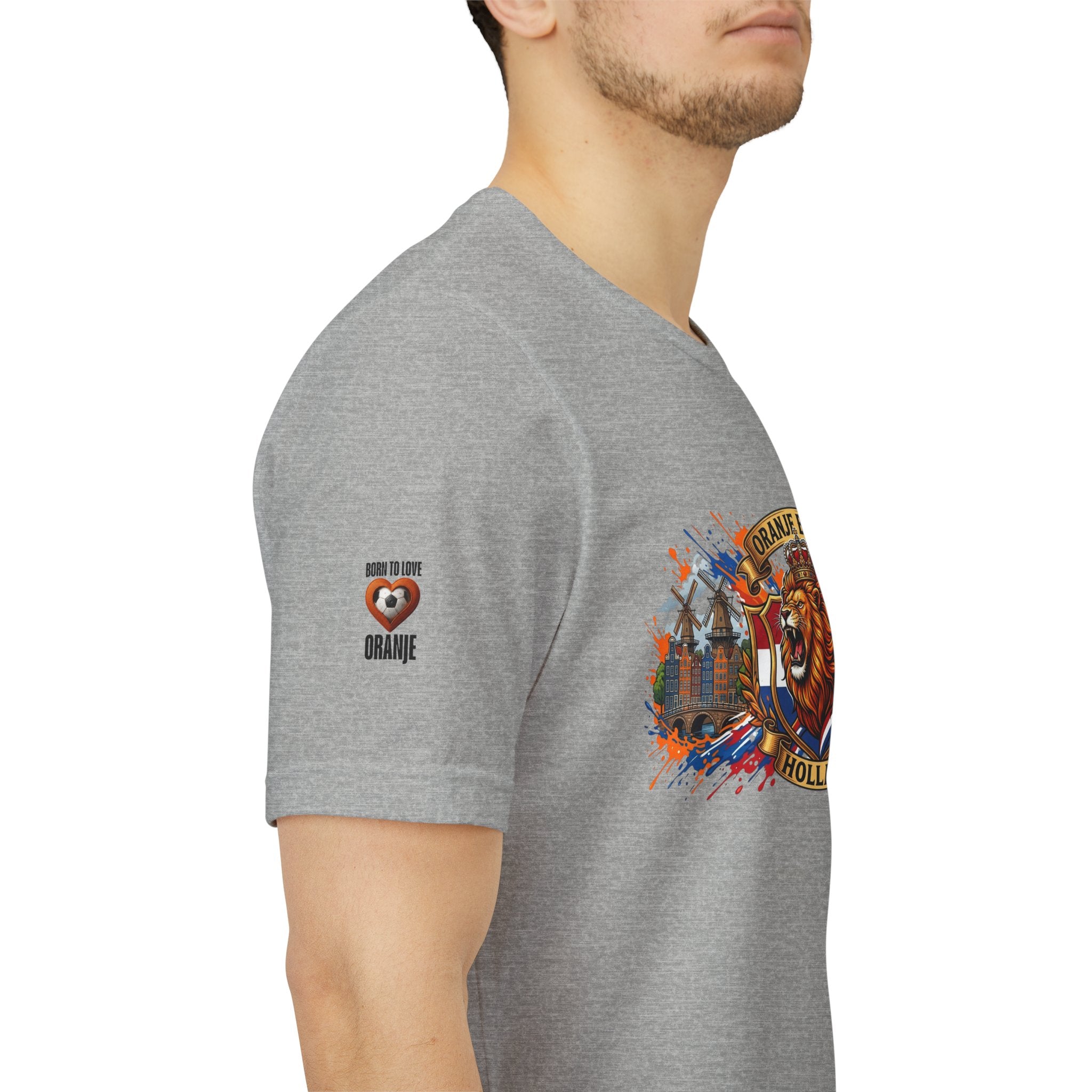 Oranje Boven Holland Shirt, Nederlandse Leeuw Voetbal T-Shirt, Oranje Supporter Tshirt, Nederland Fan Cadeau, Voetbal Heren Dames