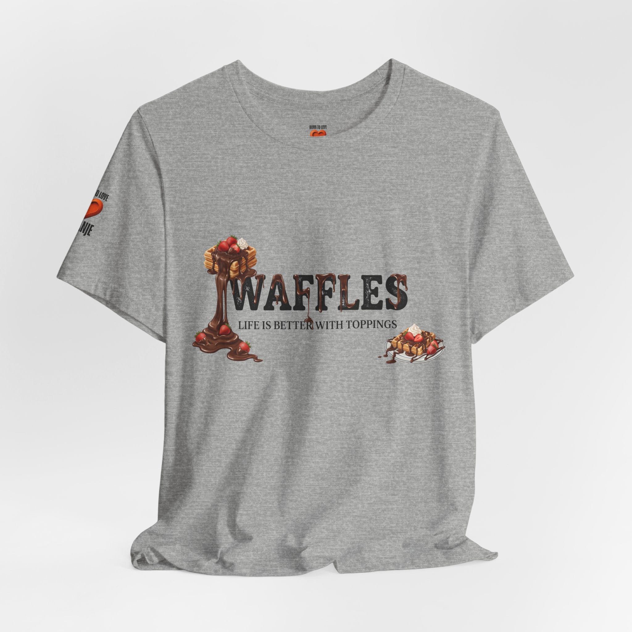 Waffles Shirt | Life Is Better With Toppings Foodie T-shirt Printify