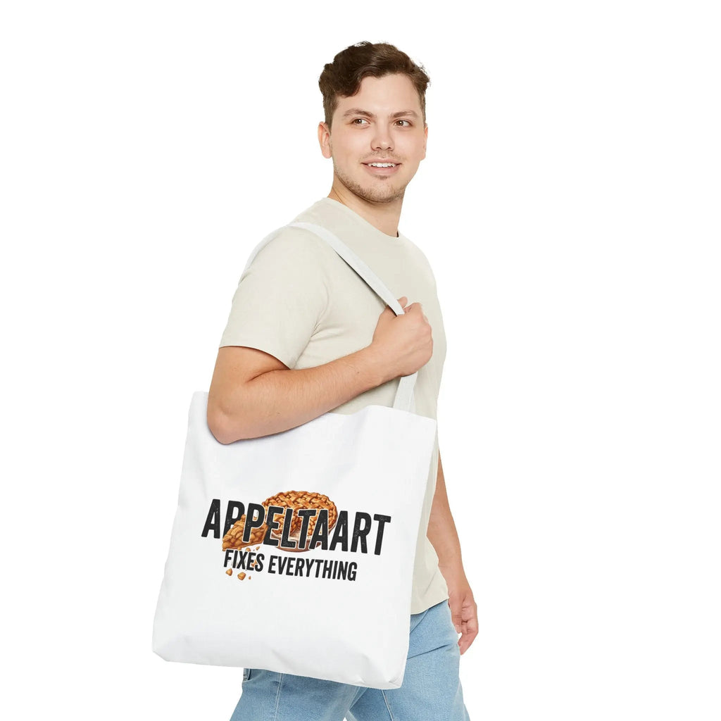 Cadeau voor Bakliefhebber – Tote Bag – Appeltaart Fixes Everything Printify