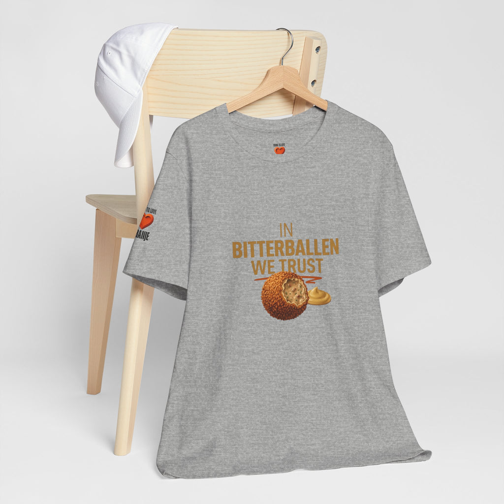 In Bitterballen We Trust Shirt, Funny Dutch Food Tee, Netherlands Snack Gift, Dutch Humor T-Shirt, Bitterballen Expat Gift, Holland