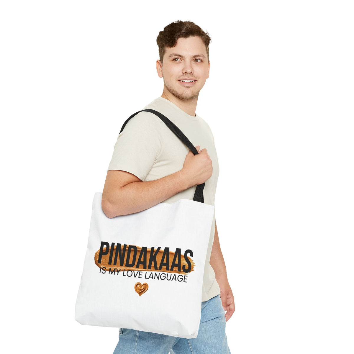 Tote Bag – Pindakaas Is My Love Language Printify