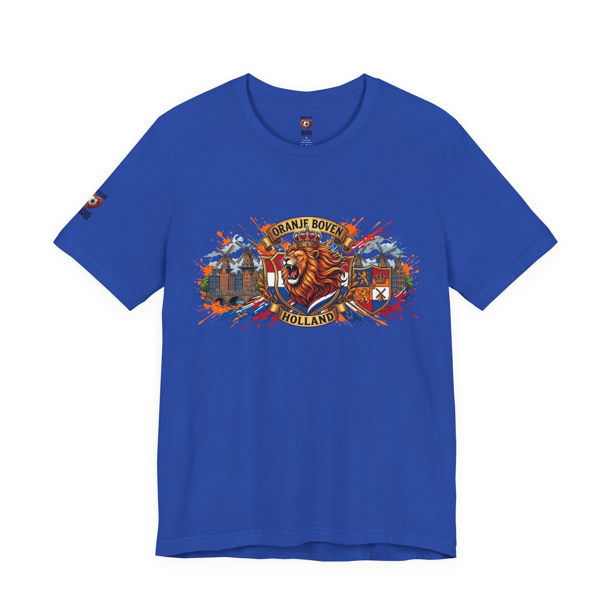 Oranje Boven Holland Shirt, Nederlandse Leeuw Voetbal T-Shirt, Oranje Supporter Tshirt, Nederland Fan Cadeau, Voetbal Heren Dames