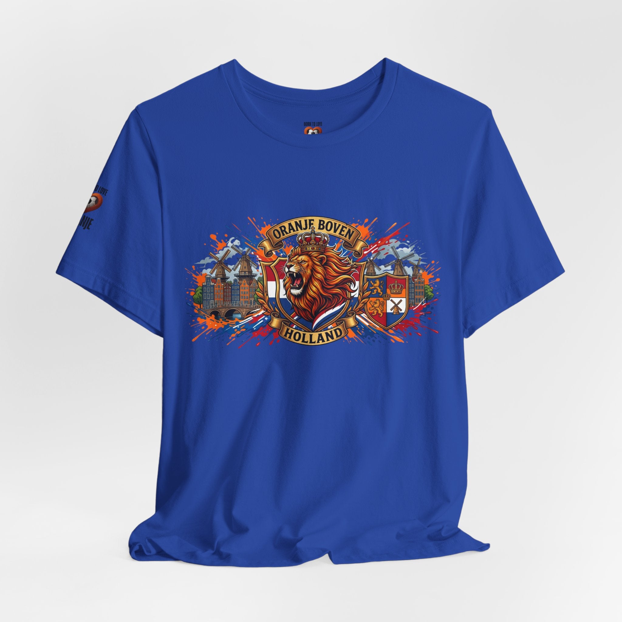 Oranje Boven Holland Shirt, Nederlandse Leeuw Voetbal T-Shirt, Oranje Supporter Tshirt, Nederland Fan Cadeau, Voetbal Heren Dames
