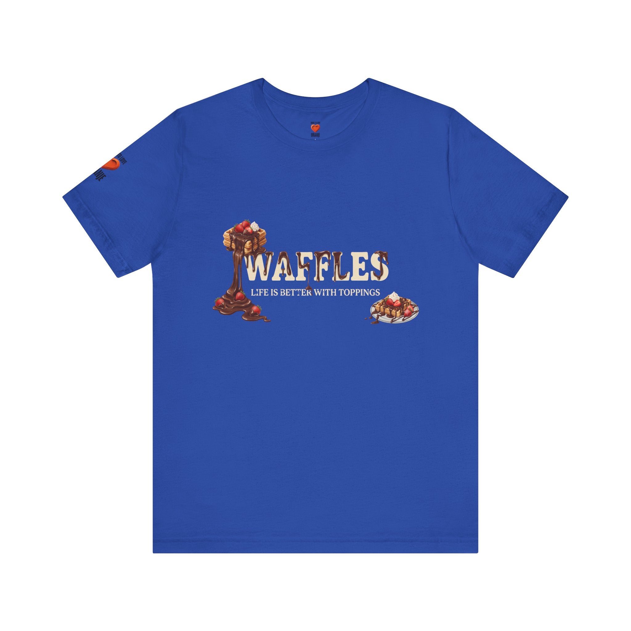 Waffles Shirt | Life Is Better With Toppings Foodie T-shirt Printify