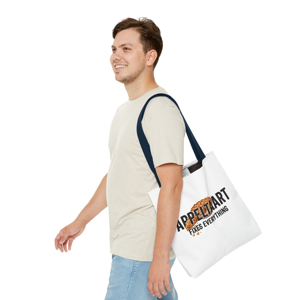 Cadeau voor Bakliefhebber – Tote Bag – Appeltaart Fixes Everything Printify