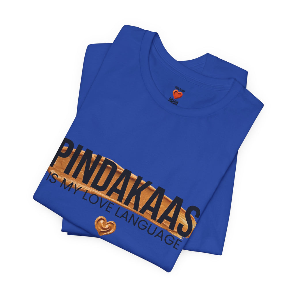 Pindakaas Is My Love Language Shirt, Funny Dutch Expat Gift, Netherlands Peanut Butter Tee, Holland Food Humor T-Shirt, Dutch Gift