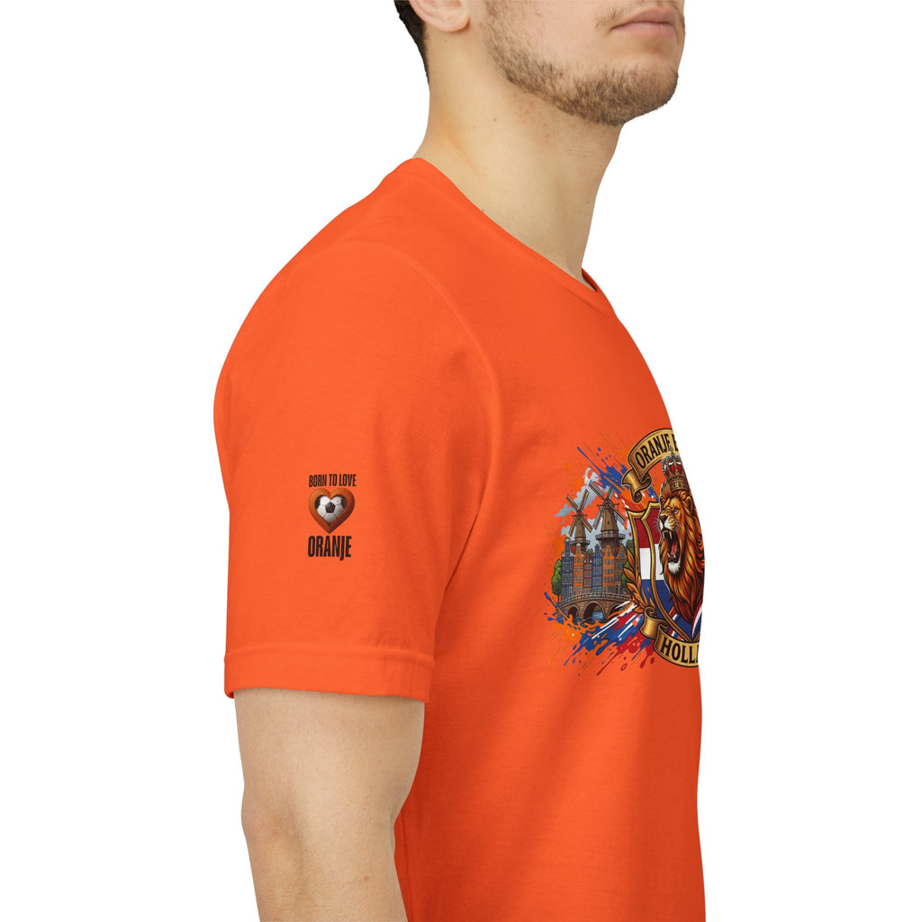Oranje Boven Holland Shirt, Nederlandse Leeuw Voetbal T-Shirt, Oranje Supporter Tshirt, Nederland Fan Cadeau, Voetbal Heren Dames