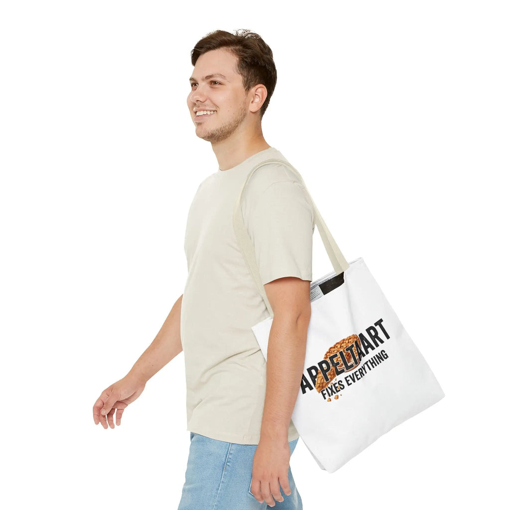 Cadeau voor Bakliefhebber – Tote Bag – Appeltaart Fixes Everything Printify