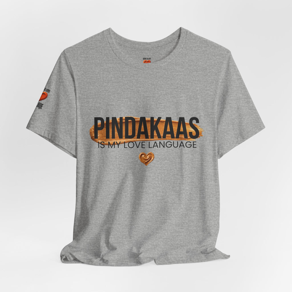 Pindakaas Is My Love Language Shirt, Funny Dutch Expat Gift, Netherlands Peanut Butter Tee, Holland Food Humor T-Shirt, Dutch Gift