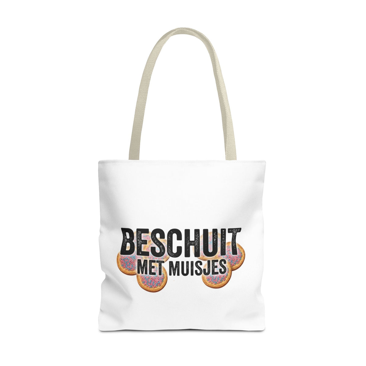 Babyshower shopper Nederland – Tote Bag Beschuit met Muisjes Printify
