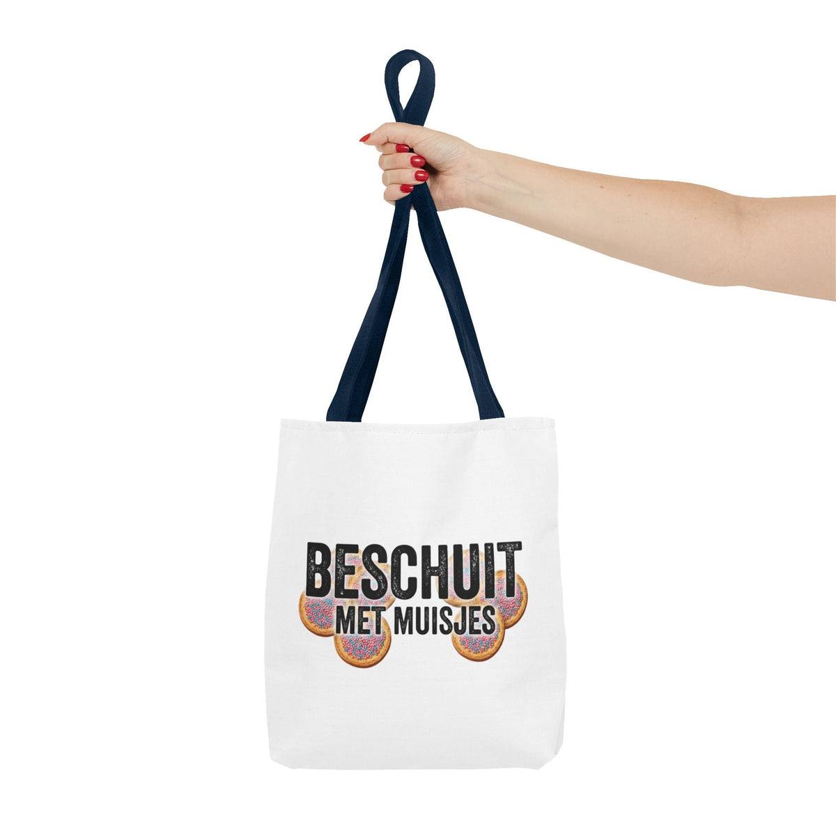 Babyshower shopper Nederland – Tote Bag Beschuit met Muisjes Printify