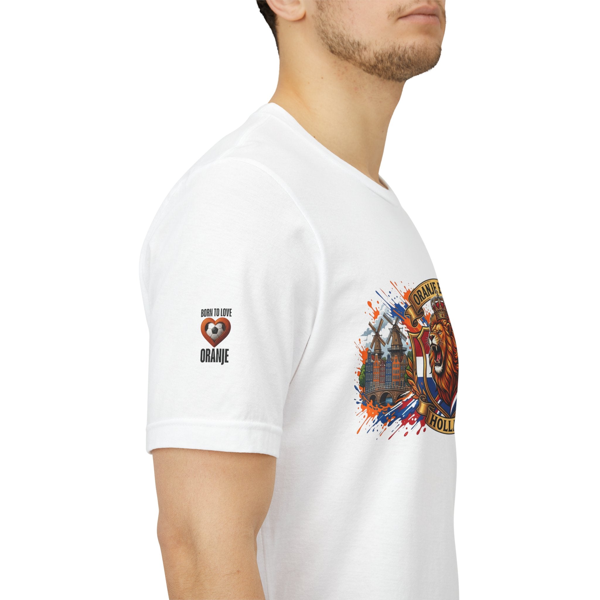 Oranje Boven Holland Shirt, Nederlandse Leeuw Voetbal T-Shirt, Oranje Supporter Tshirt, Nederland Fan Cadeau, Voetbal Heren Dames