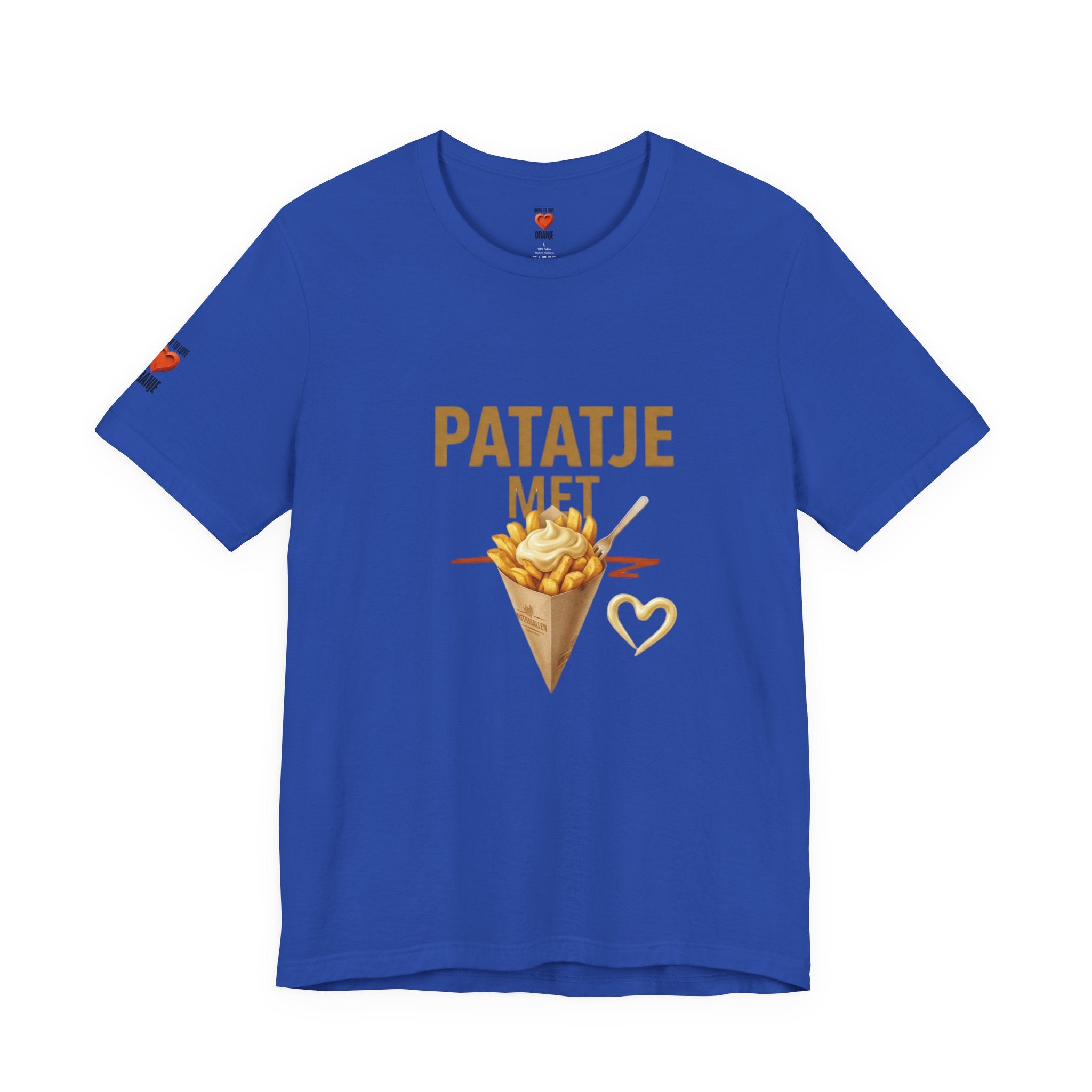 Patatje Met Shirt, Funny Dutch Food Tee, Dutch Fries Snack Gift, Netherlands Humor T-Shirt, Frietje Met Mayo, Holland Expat Gift
