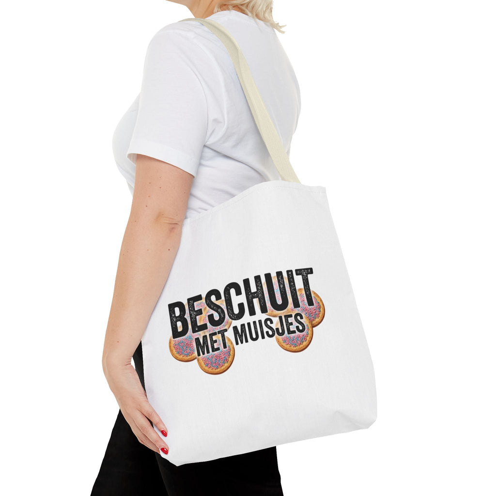 Babyshower shopper Nederland – Tote Bag Beschuit met Muisjes Printify