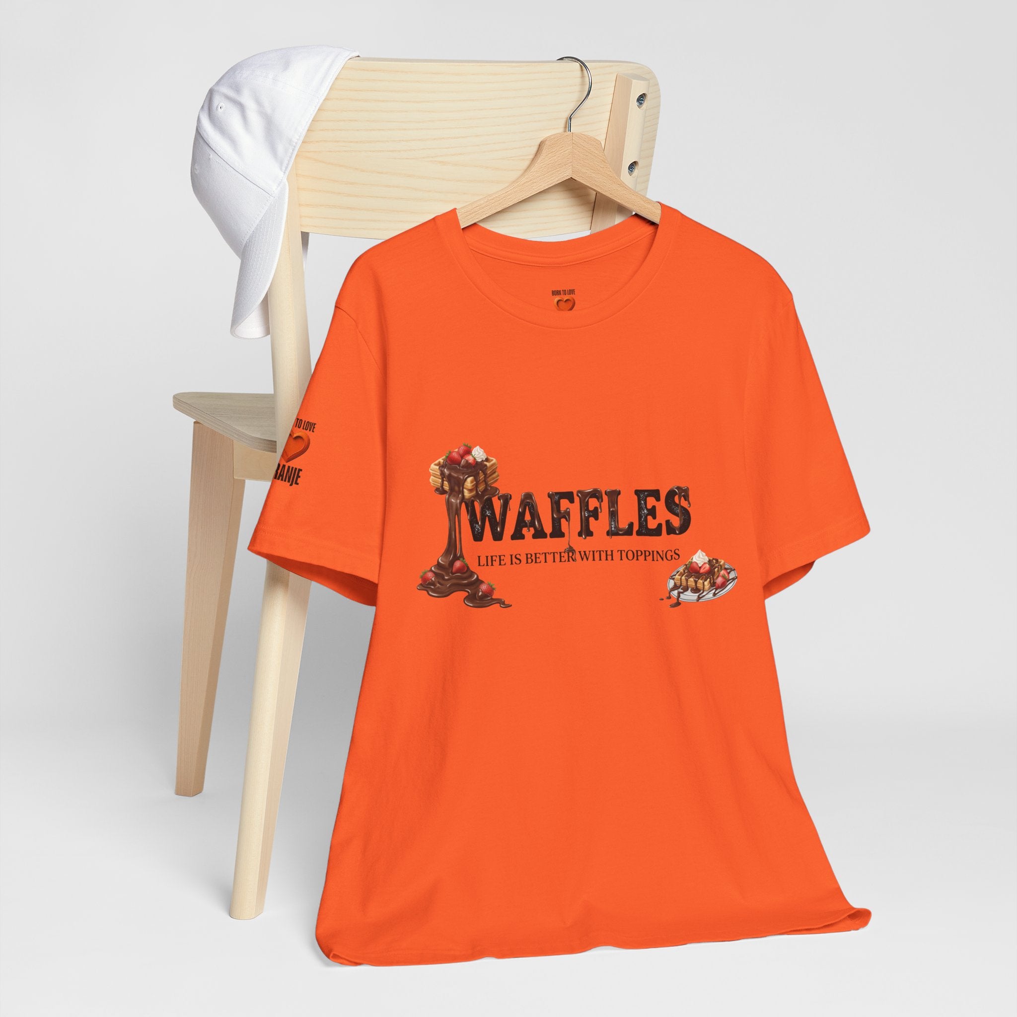 Waffles Shirt | Life Is Better With Toppings Foodie T-shirt Printify